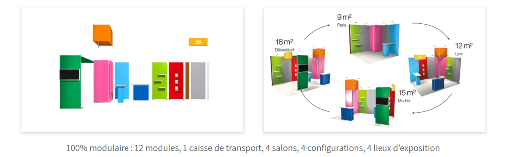 Concept de stand Expo Modulus