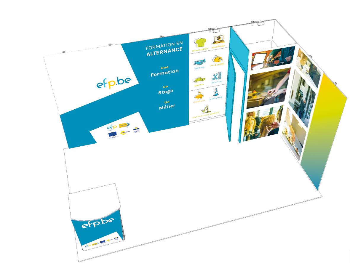 Plan 3D stand EFP Salon Siep Bruxelles 2024