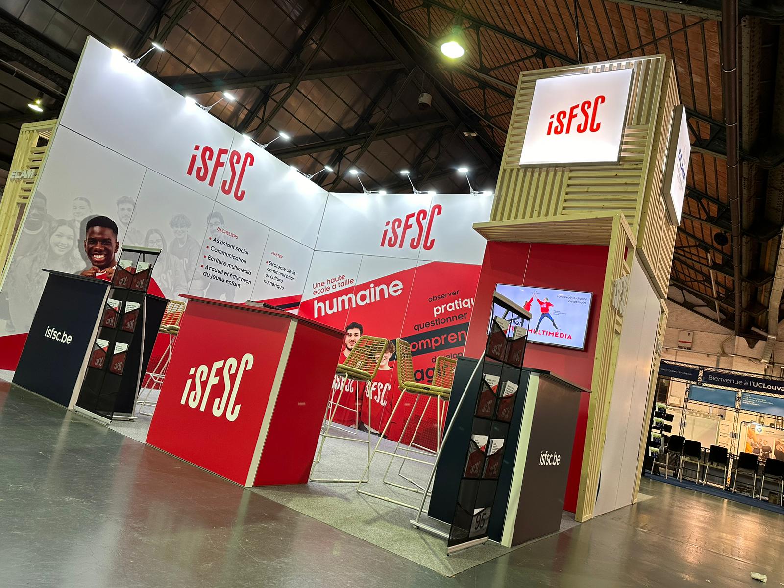 Stand ISFSC salon SIEP Bruxelles 2024