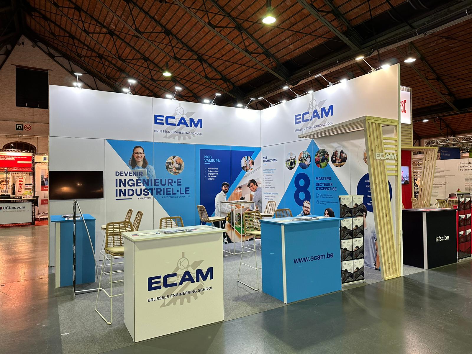 Stand ECAM salon SIEP Bruxelles 2024